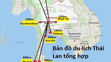 Bản đồ du lịch Thái Lan tổng hợp chi tiết: Bản đồ các địa điểm du lịch ở Thái Lan mới nhất