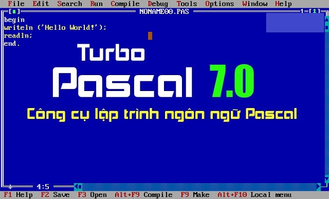 Chương trình dịch turbo pascal 7.0