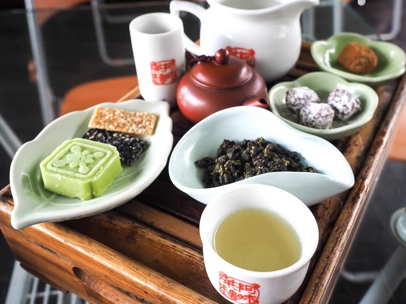 Tea set at A-Mei Teahouse in Jiufen