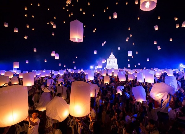 Lễ hội thả đèn trười ở Chiang Mai ngày nào, ở đâu? Thời gian, địa điểm diễn ra lễ hội thả đèn trời Yi Peng, Chaing Mai