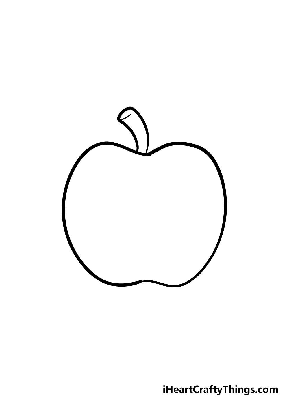 Apple 3 - Hướng dẫn chi tiết cách vẽ quả táo đơn giản với 6 bước cơ bản