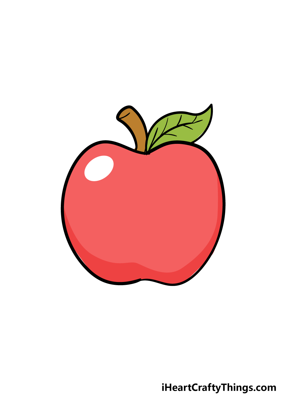 Apple 6 - Hướng dẫn chi tiết cách vẽ quả táo đơn giản với 6 bước cơ bản