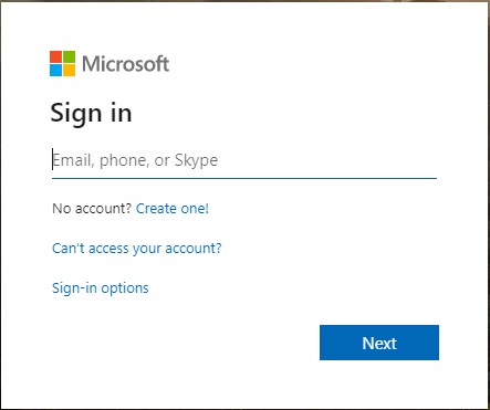 Đăng nhập vào tài khoản Microsoft