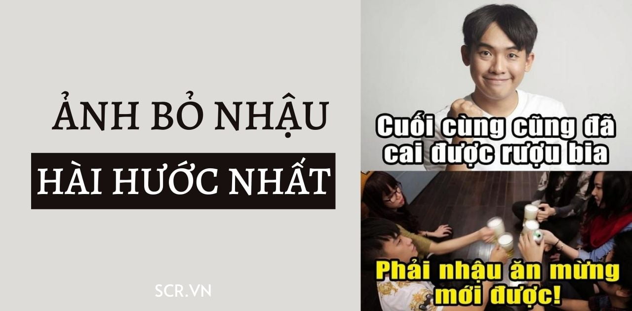 Hình ảnh chế bỏ rượu hài hước bá đạo đẹp nhất  THCS Võ Thị Sáu