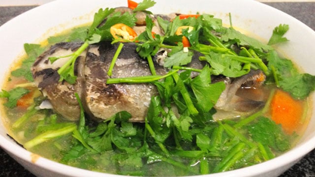 Tổng hợp tất cả các món canh ngon: Cá lăng nấu ngót - VietFlavour.com