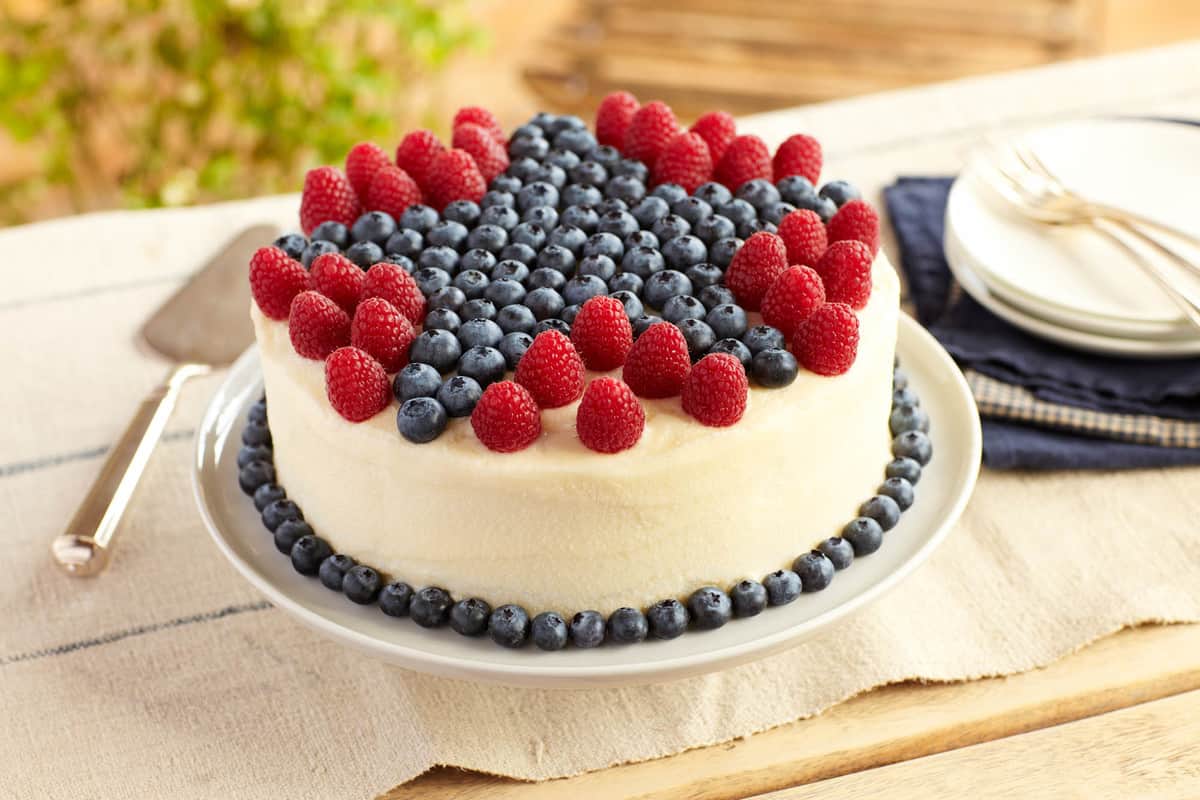 Raspberry Lemon Cake with Blueberries | Driscoll's