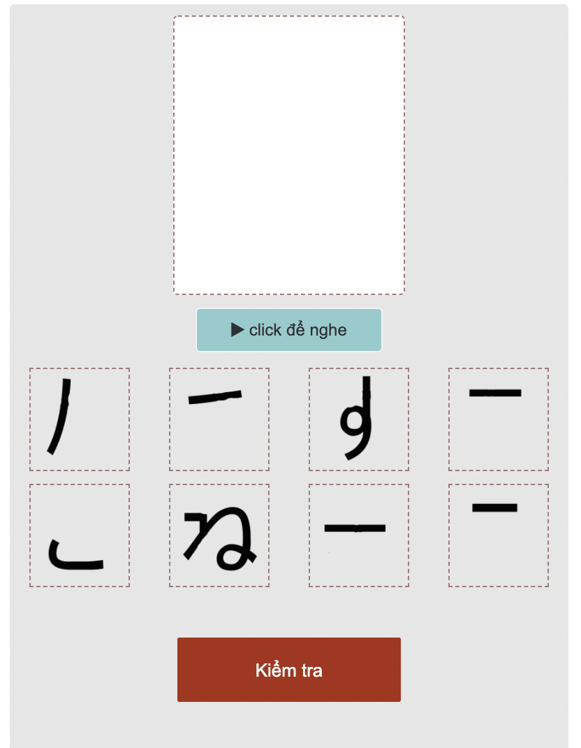 Công cụ giúp học thuộc bảng chữ cái tiếng Nhật