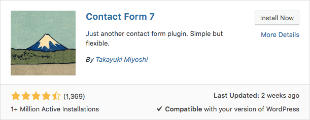 contact form 7 plugin wordpress