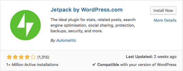jetpack plugin WordPress