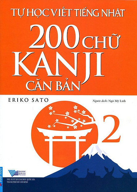 Sách học tiếng Nhật cơ bản - học viết 200 chữ Kanji căn bản