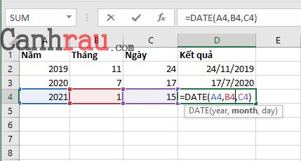 Tổng hợp các hàm cơ bản thông dụng trong Excel hình 9
