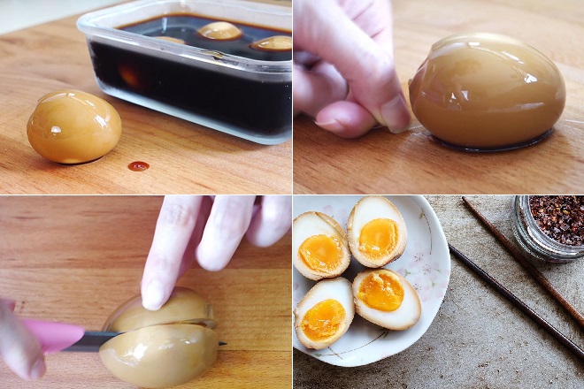 trứng ngâm nước tương kiểu Nhật