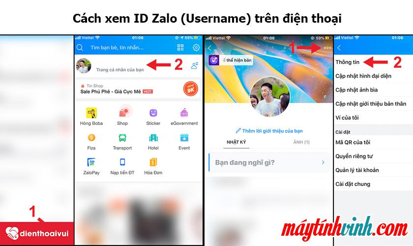Cách xem Zalo ID (Tên người dùng) trên điện thoại