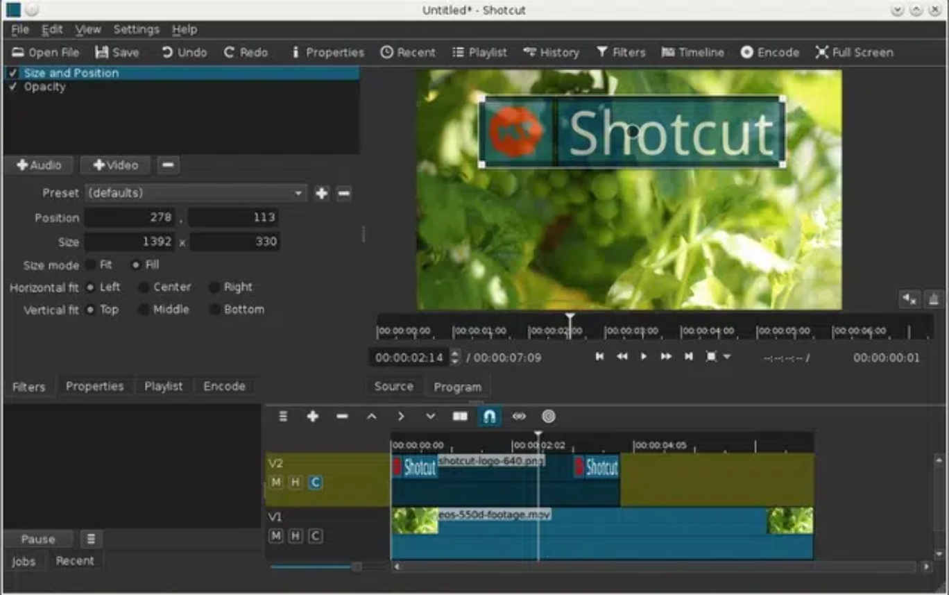 Shotcut - Phần mềm chỉnh sửa video