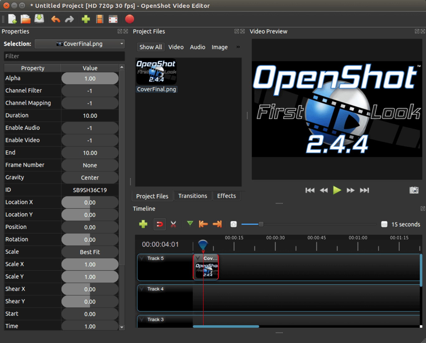 Openshot - Phần mềm chỉnh sửa video