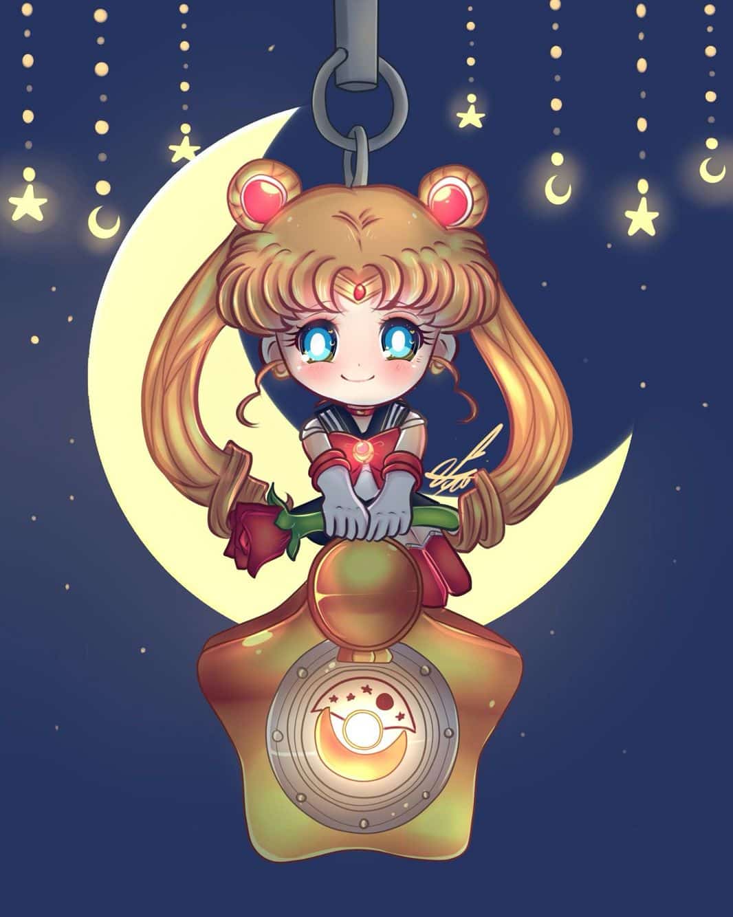 Hình Anime Thủy thủ mặt trăng chibi baby xinh xắn nhất