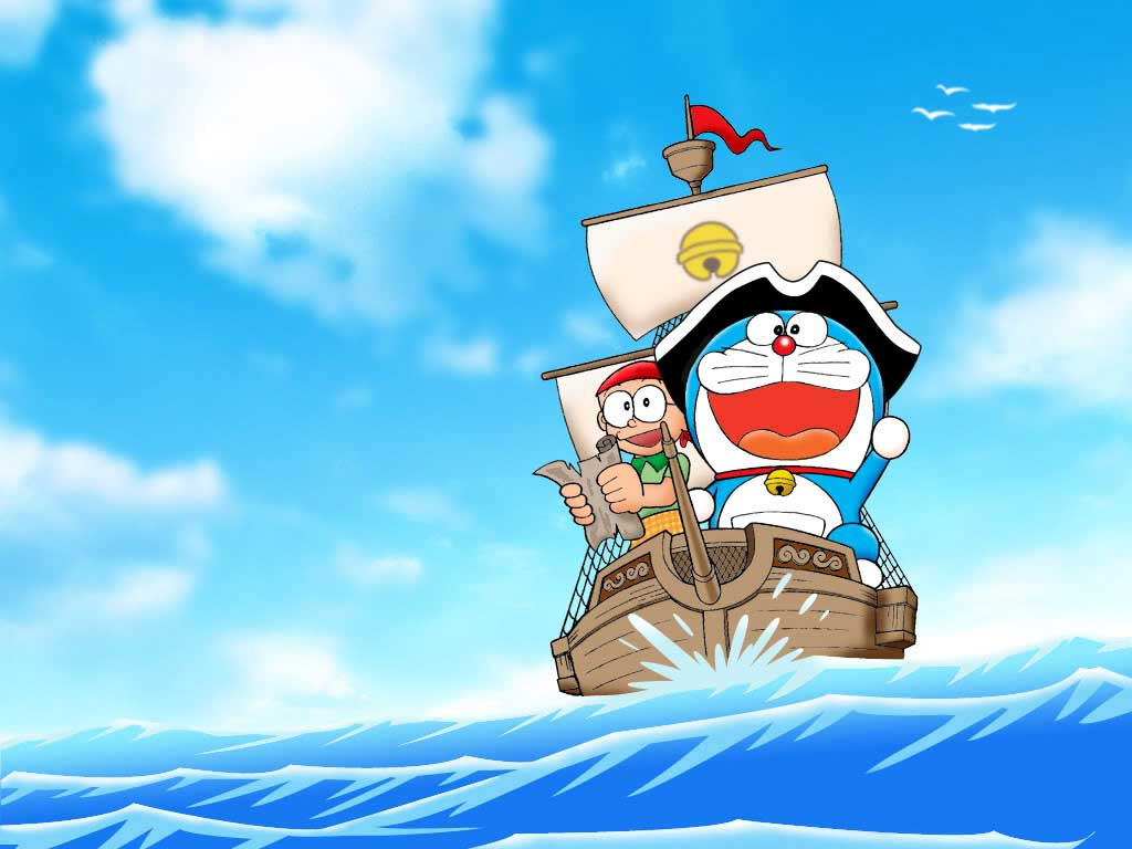 Hình nền Doraemon cho máy tính cute ngộ nghĩnh