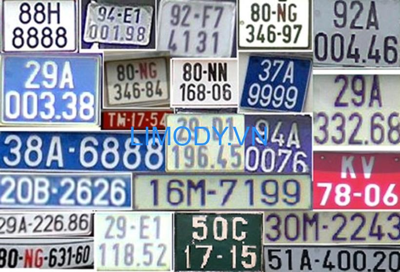 Biển số xe là gì? Danh sách các biển số xe 63 tỉnh thành phố ở Việt Nam