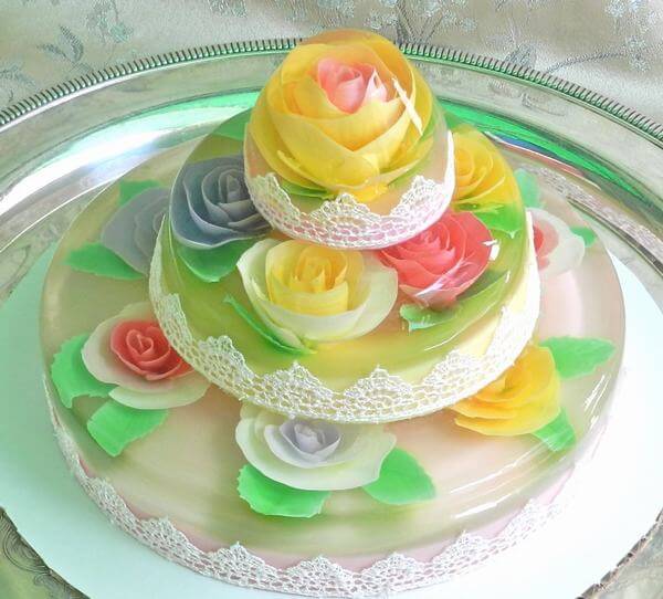 Cách làm bánh sinh nhật thạch rau câu trái cây 3d thơm ngon