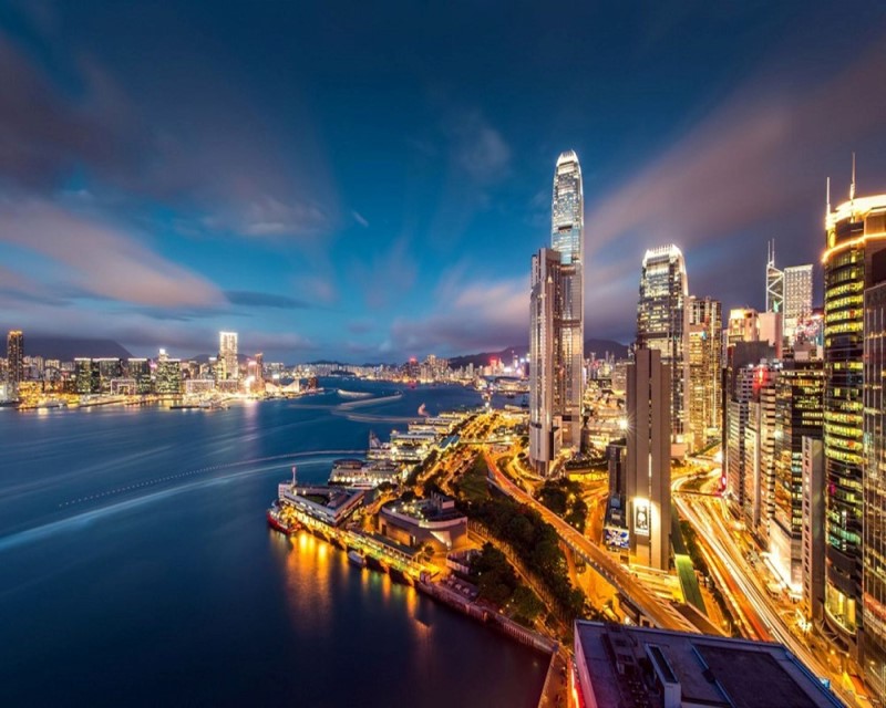 Toàn cảnh thành phố Hongkong về đêm