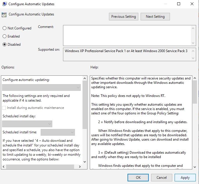 Tắt cập nhật Windows 10 bằng Group Policy Editor - Ảnh 3