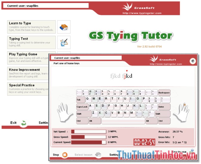 GS Typing Tutor