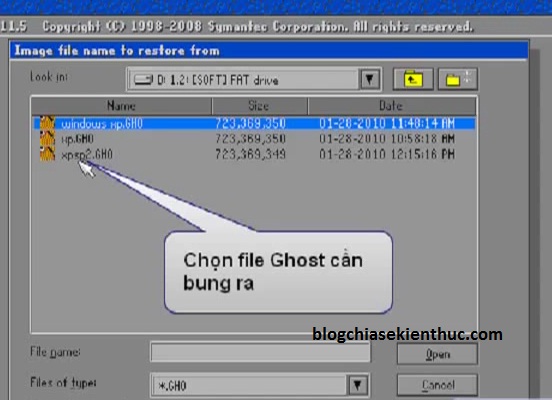 tạo file ghost 13