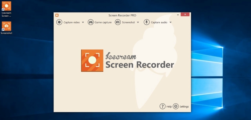 Phần mềm quay màn hình win 10 bằng IceCream Screen Recorder