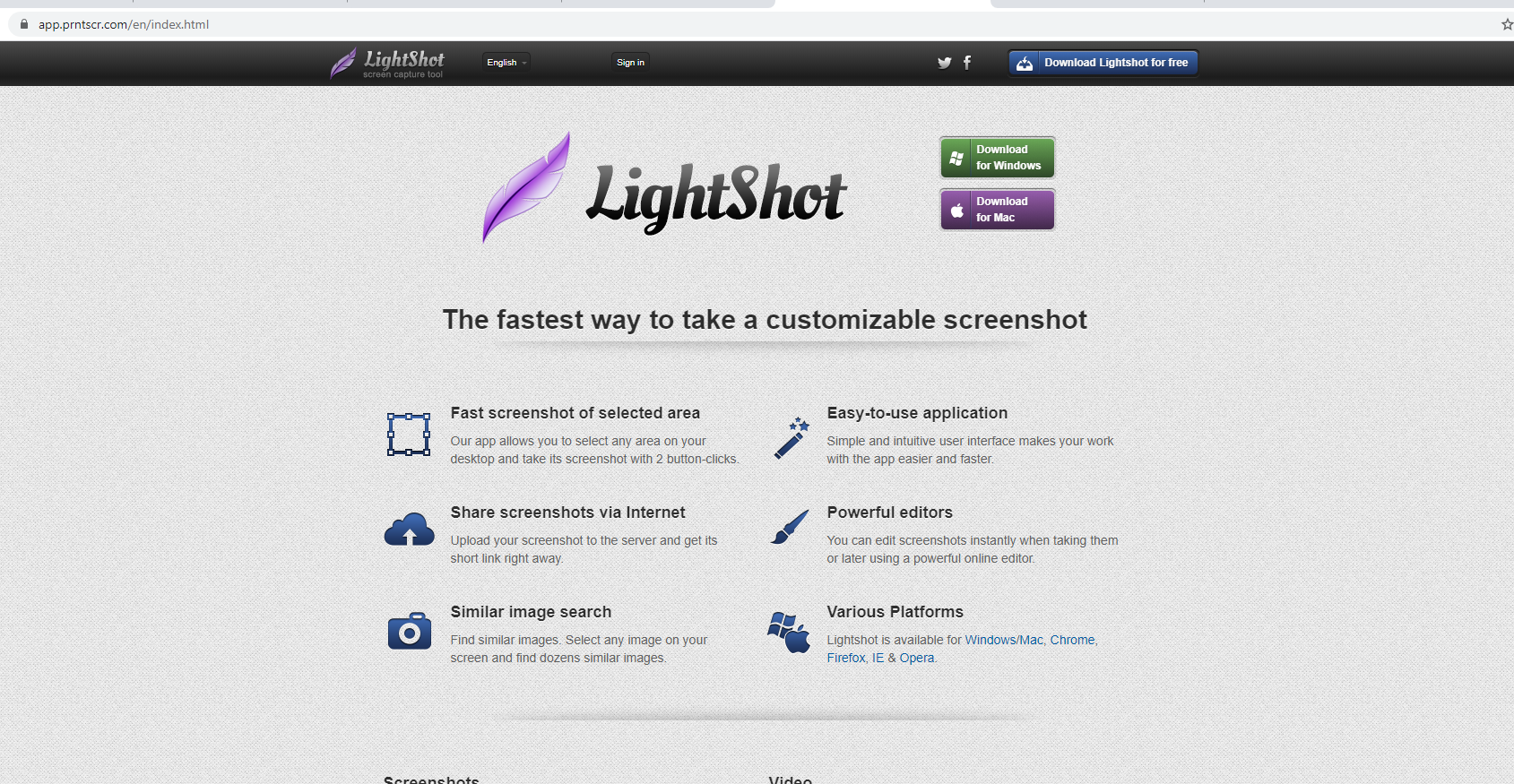 Ứng dụng phần mềm lightshot
