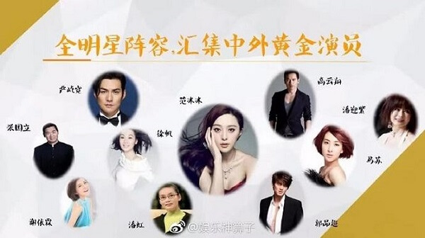 Dàn diễn viên tên tuổi hàng đầu Trung Quốc trong phim Thắng Thiên Hạ