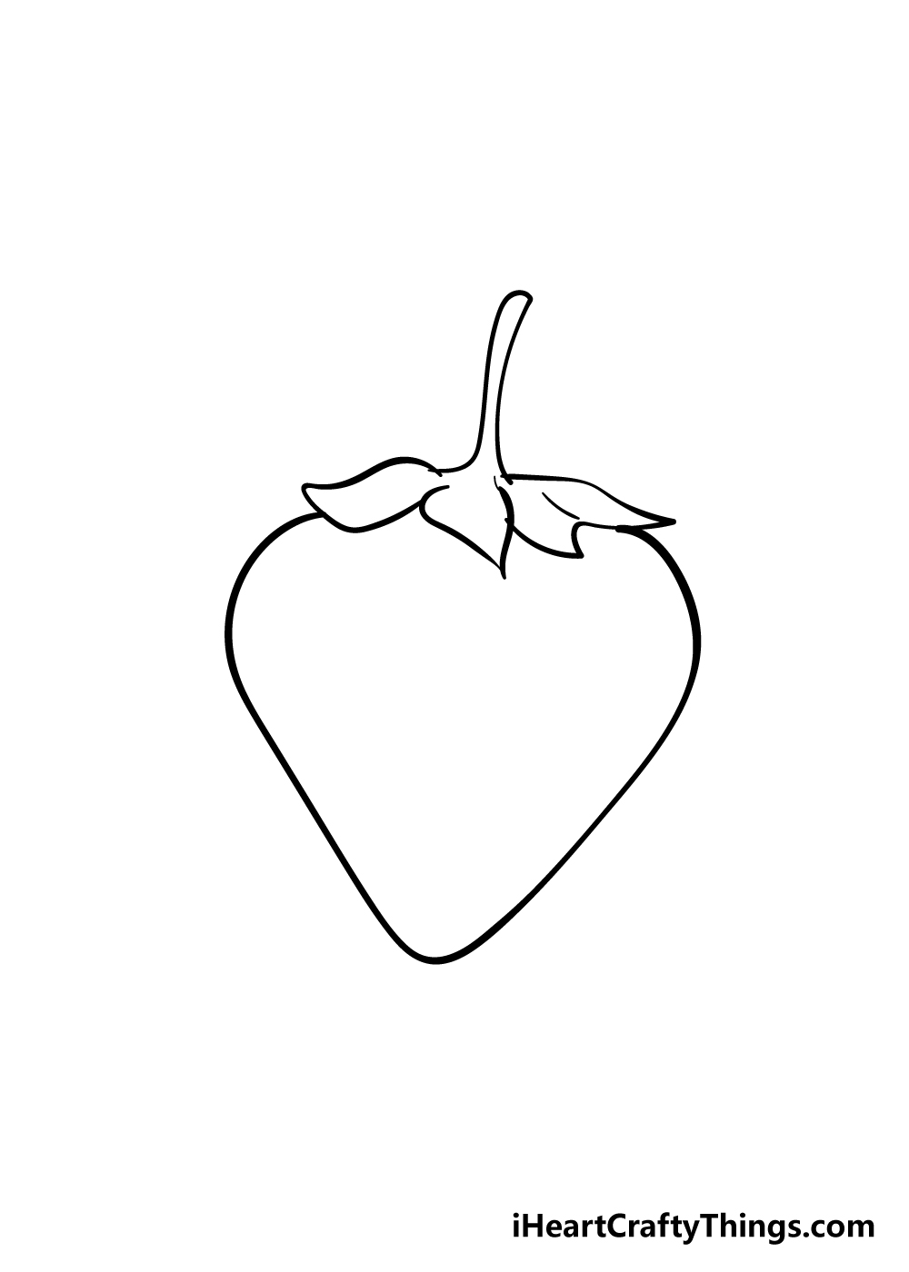 4 31 - Cách vẽ quả dâu tây đơn giản với 6 bước cơ bản