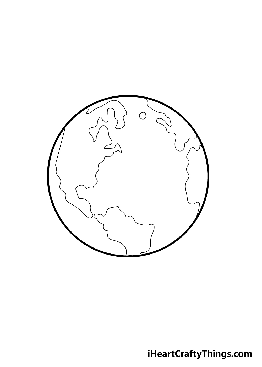 5 42 - Hướng dẫn cách vẽ trái đất đơn giản với 6 bước cơ bản