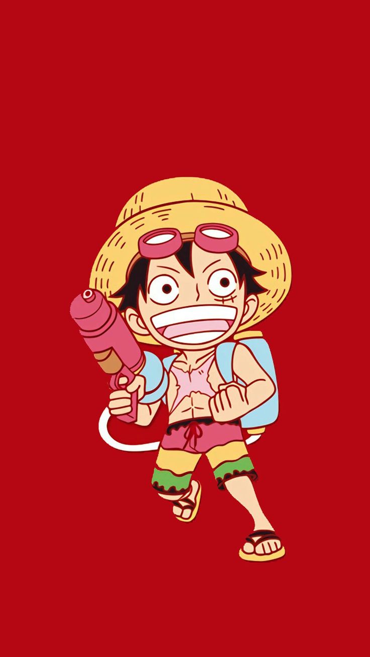 Ảnh nền One Piece Luffy cute dễ thương