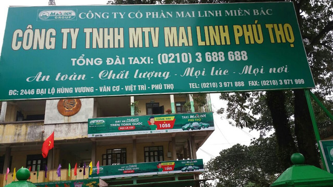 Chi nhánh Taxi Mai Linh Phú Thọ