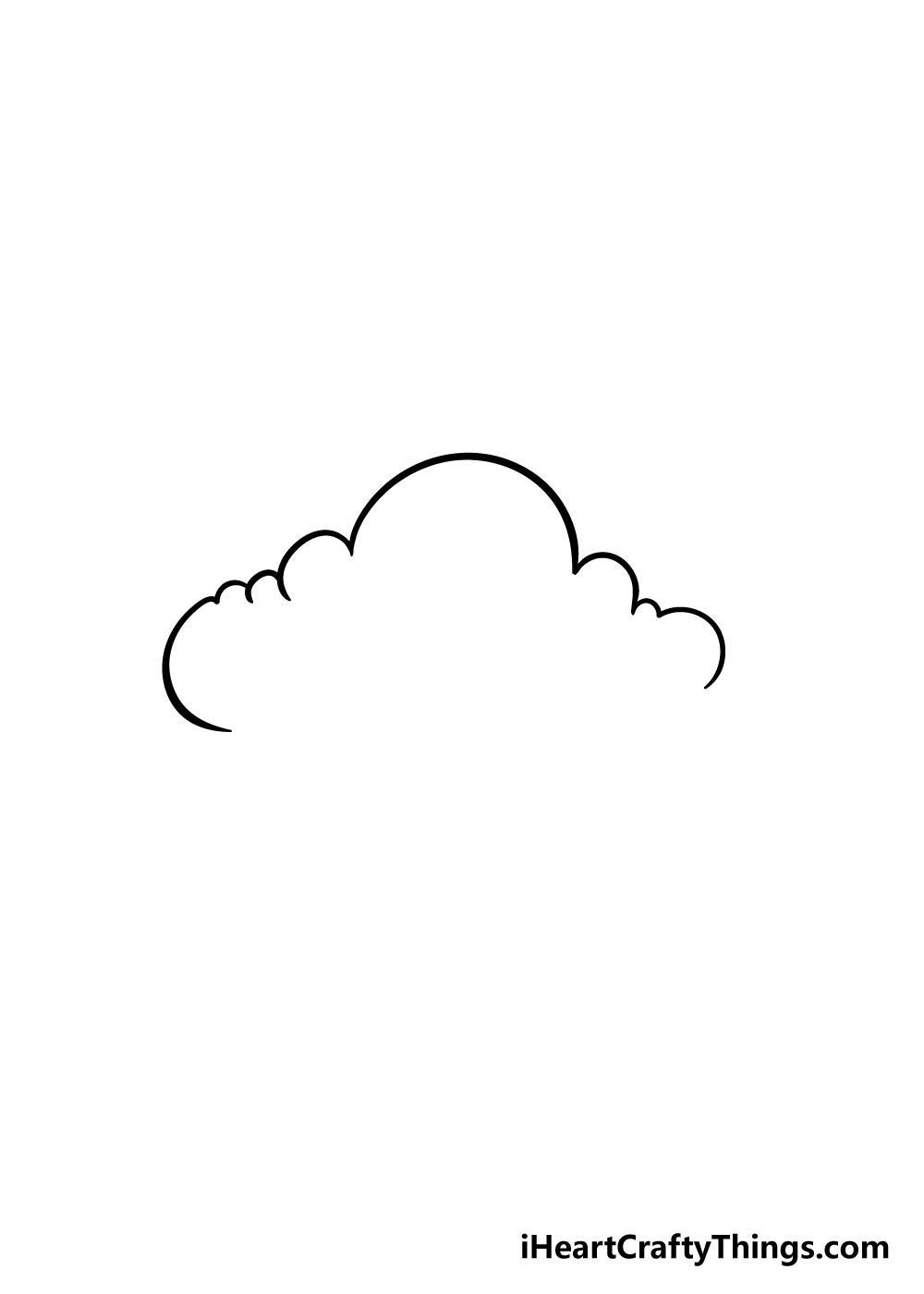 Cloud 3 1 - Hướng dẫn cách vẽ đám mây đơn giản với 6 bước cơ bản