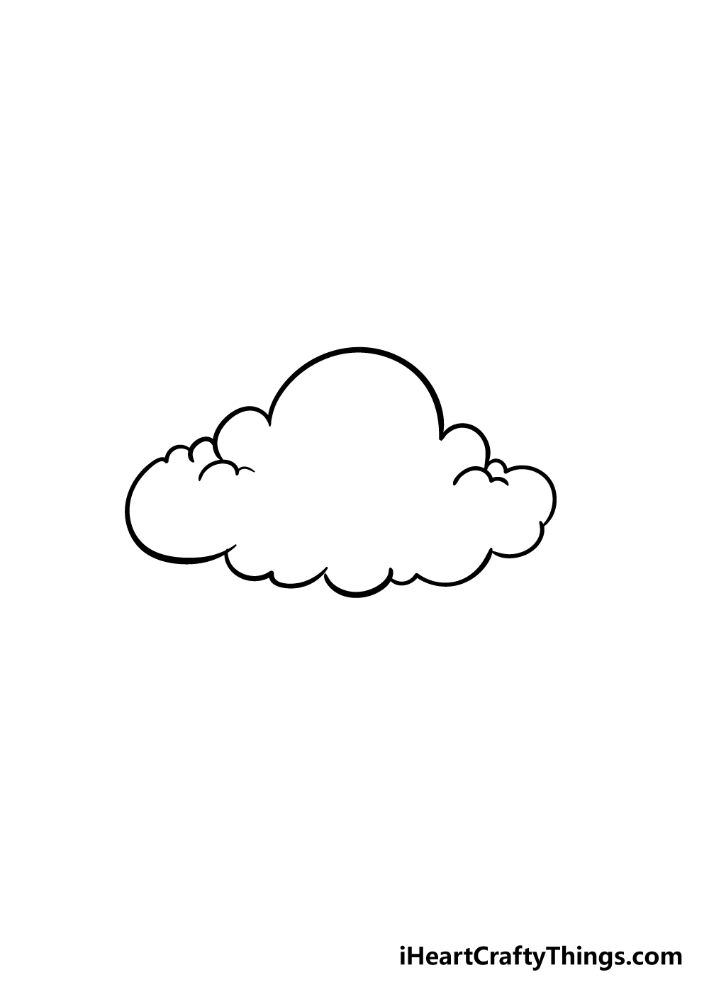 Cloud 5 1 - Hướng dẫn cách vẽ đám mây đơn giản với 6 bước cơ bản