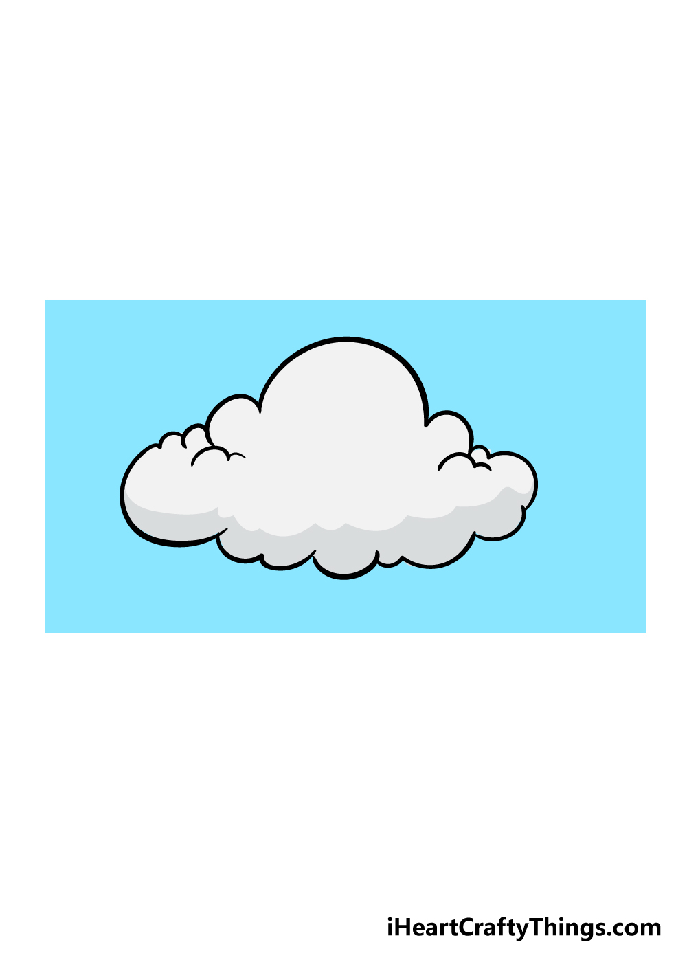Cloud 6 1 - Hướng dẫn cách vẽ đám mây đơn giản với 6 bước cơ bản