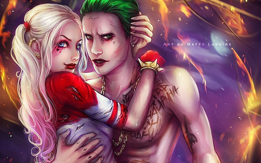 Hình Joker Và Harley Quinn lãng mạn đẹp