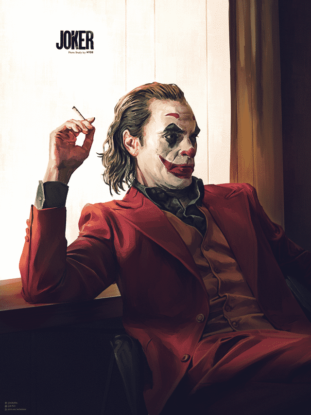 Hình Joker hút thuốc ngầu