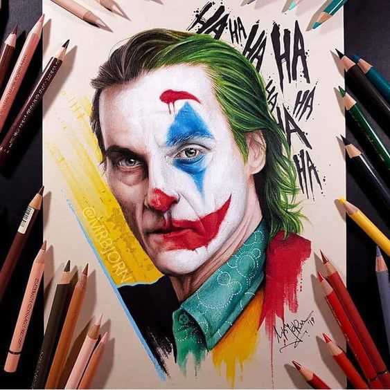 Hình Vẽ Joker bằng màu