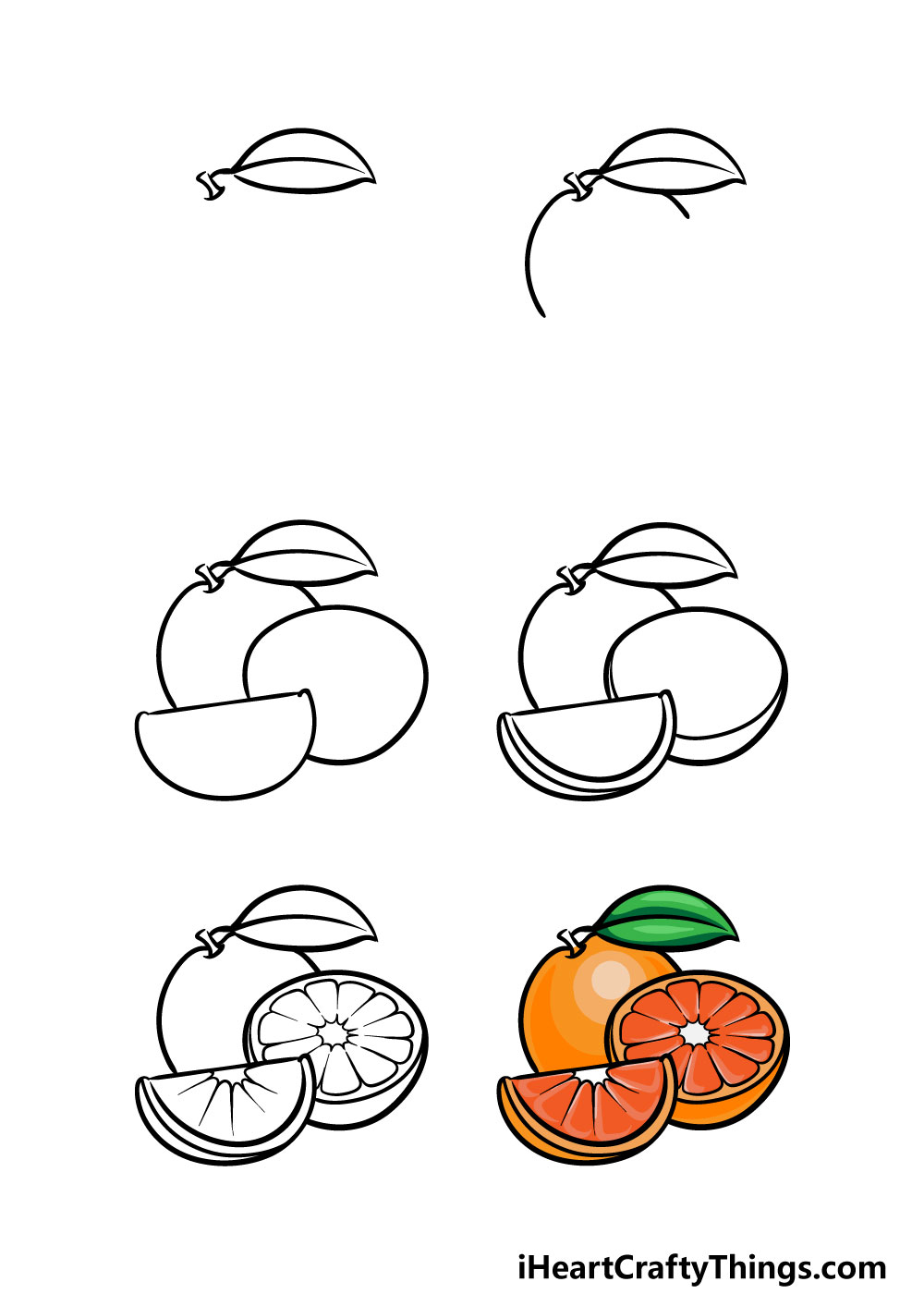 Orange - Hướng dẫn cách vẽ quả cam đơn giản với 6 bước cơ bản