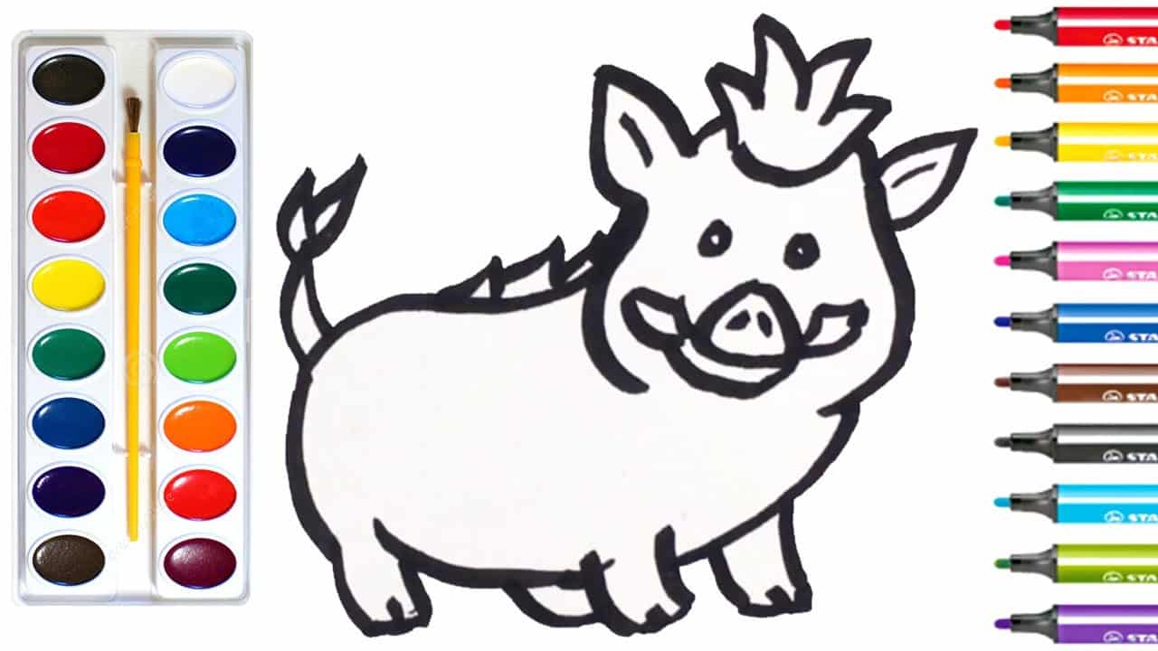 Vẽ Con Lợn Rừng độc đáo