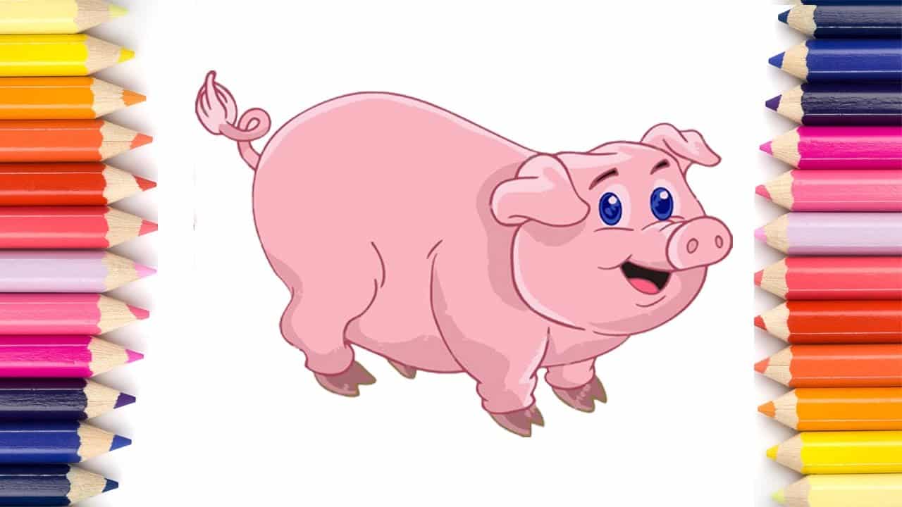Vẽ Con Lợn béo ú dễ thương