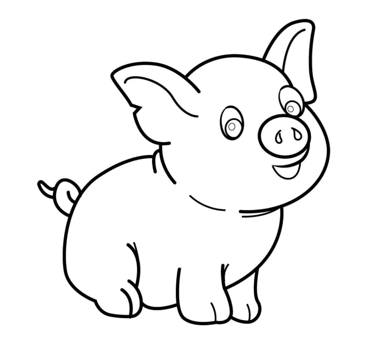 Vẽ khuôn mặt cho chú lợn