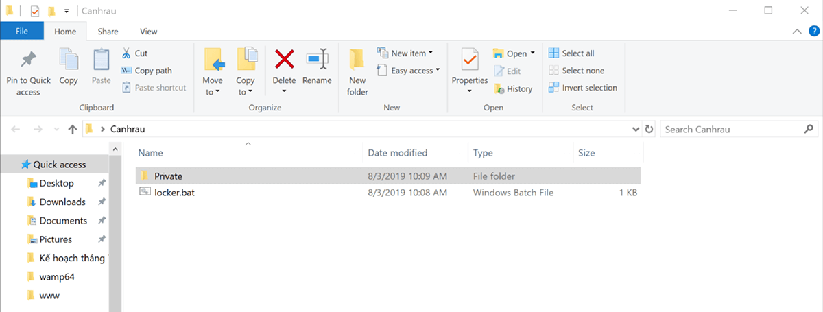 Hướng dẫn cách đặt mật khẩu cho Folder trên Windows 10 không cần phần mềm 4