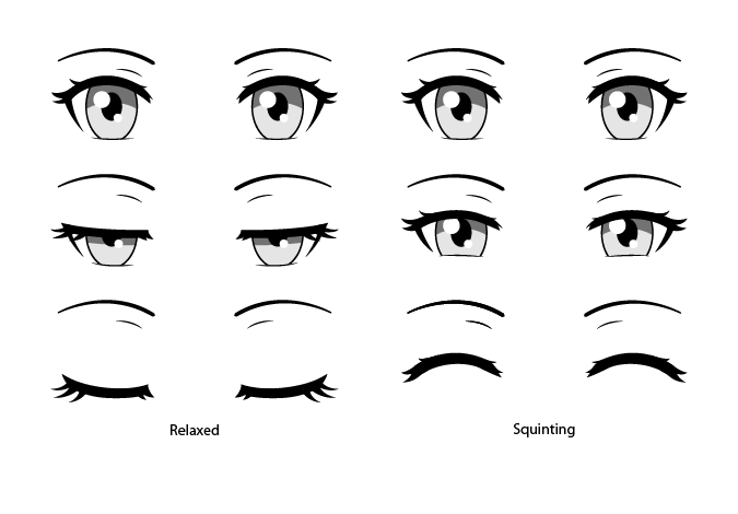 Cách vẽ mắt anime dễ thương