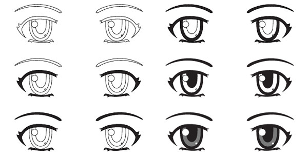 Hướng dẫn vẽ mắt anime nữ đẹp, đơn giản nhất