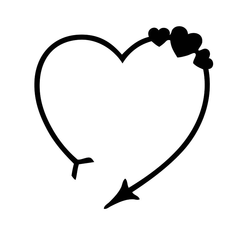 Hình ảnh mũi tên hình trái tim