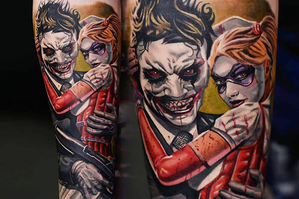 joker and harley tattoo đẹp