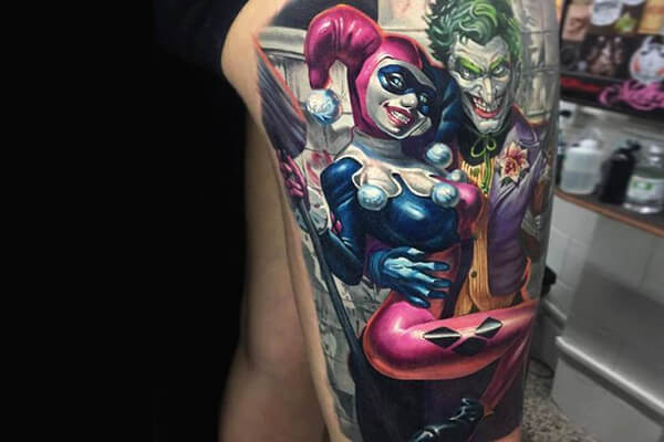 joker and harley tattoo
